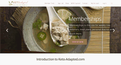 Desktop Screenshot of keto-adapted.com